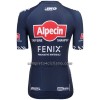 Maglia 2022 Alpecin-Fenix Manica Corta Blu Donna
